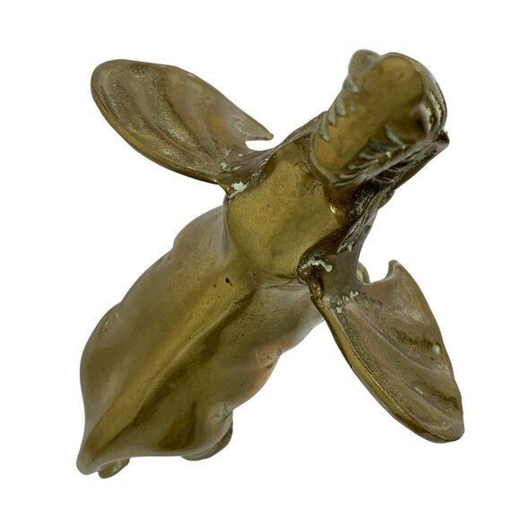 Solid Brass Elephant Figurine Lucky Trunk Up By Leonard Silver Mfg Co. Korea - Picture 9 of 9